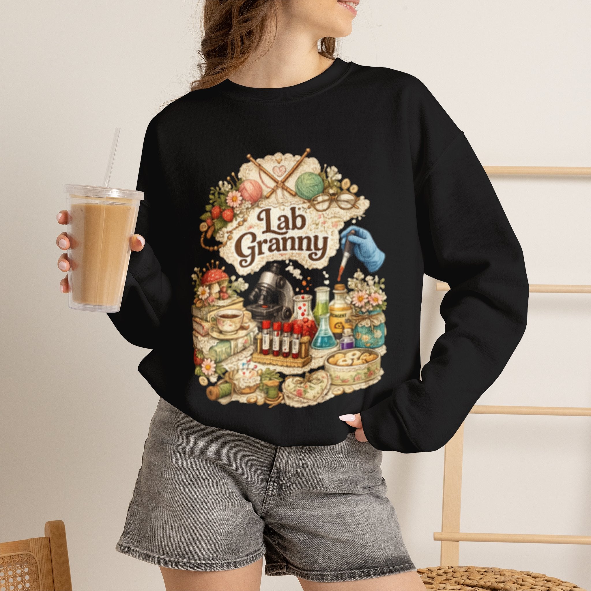 Lab Granny-Unisex Heavy Blend™ Crewneck Sweatshirt