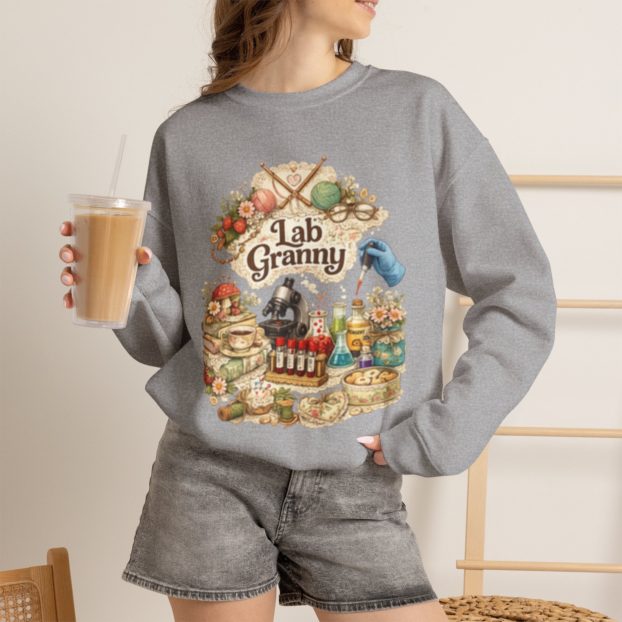 Lab Granny-Unisex Heavy Blend™ Crewneck Sweatshirt