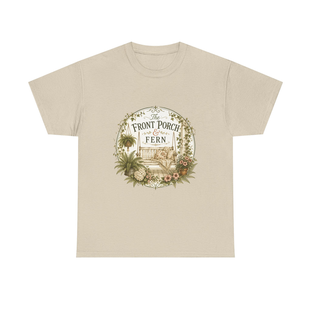 The Front Porch & Fern-Unisex Heavy Cotton Tee