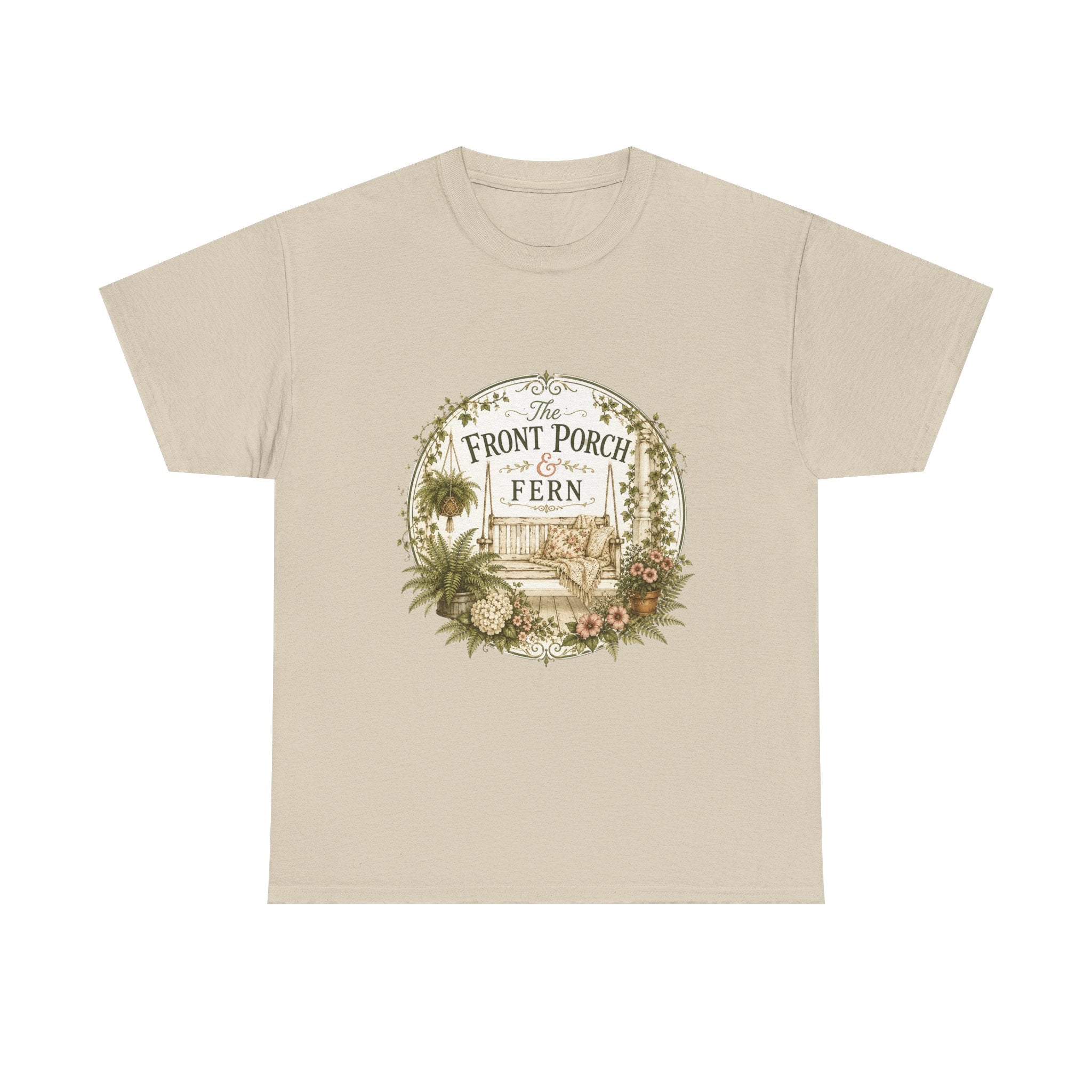 The Front Porch & Fern-Unisex Heavy Cotton Tee