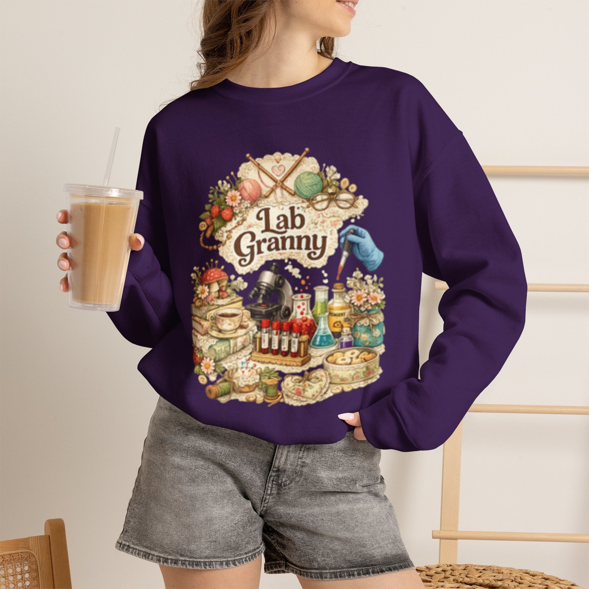 Lab Granny-Unisex Heavy Blend™ Crewneck Sweatshirt