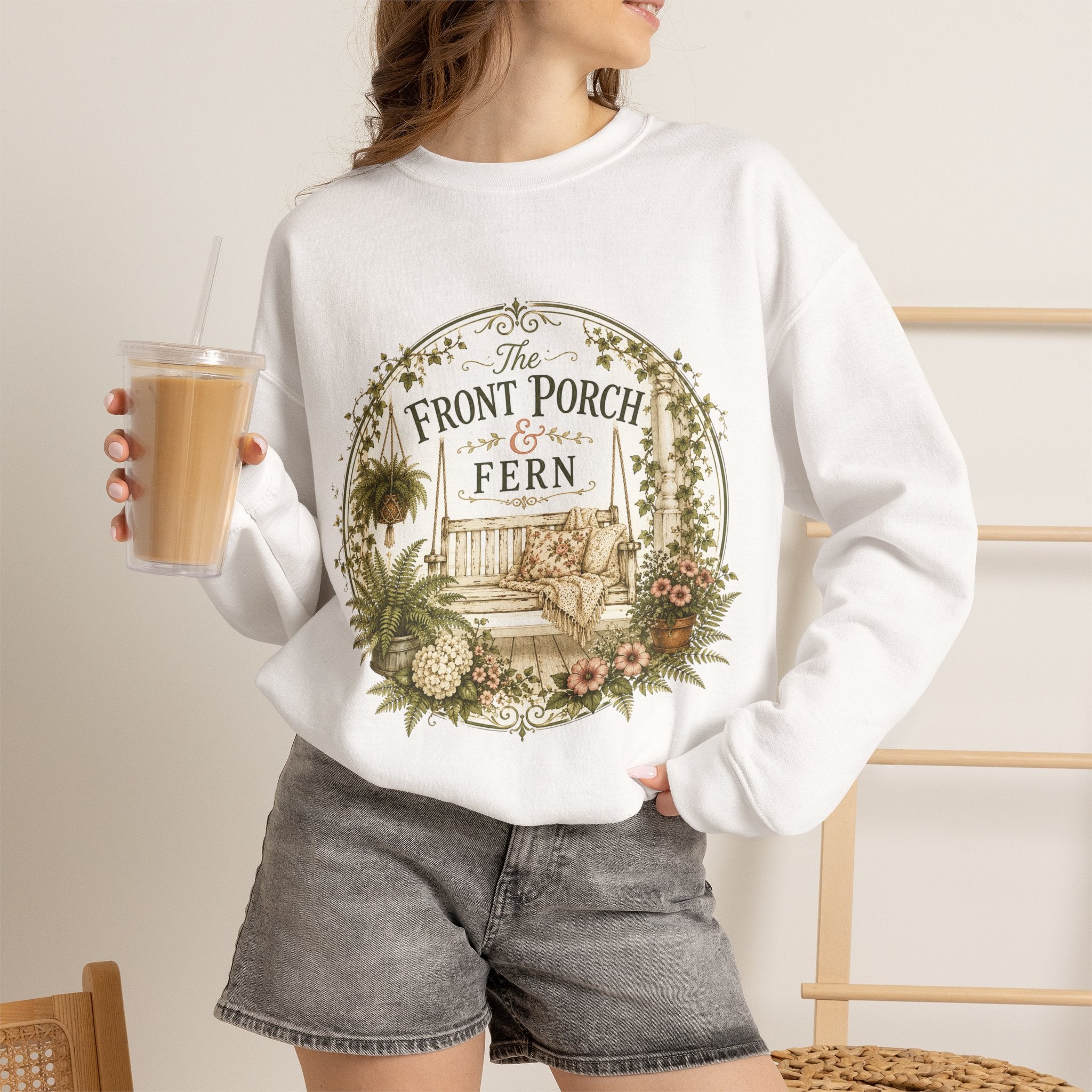 The Front Porch & Fern-Unisex Heavy Blend™ Crewneck Sweatshirt