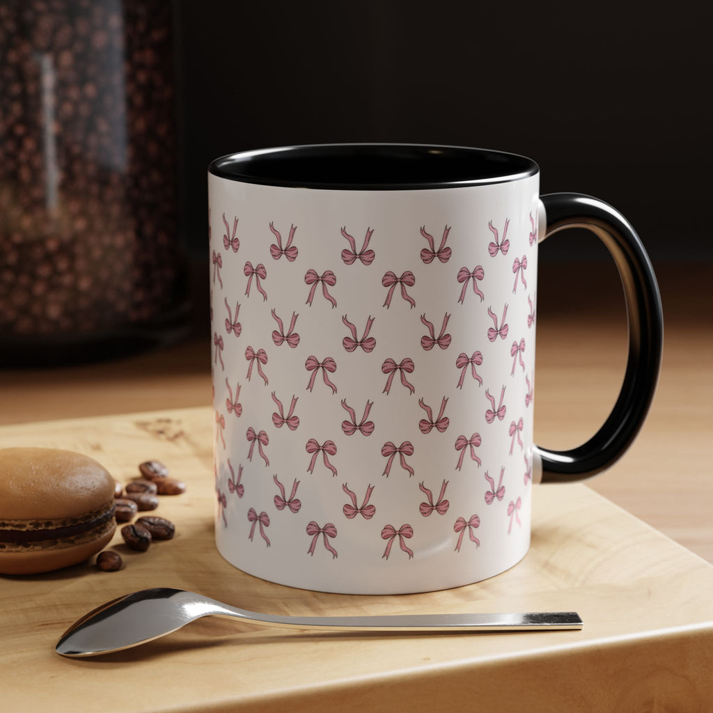 Pink Bows Accent Coffee Mug (11oz)
