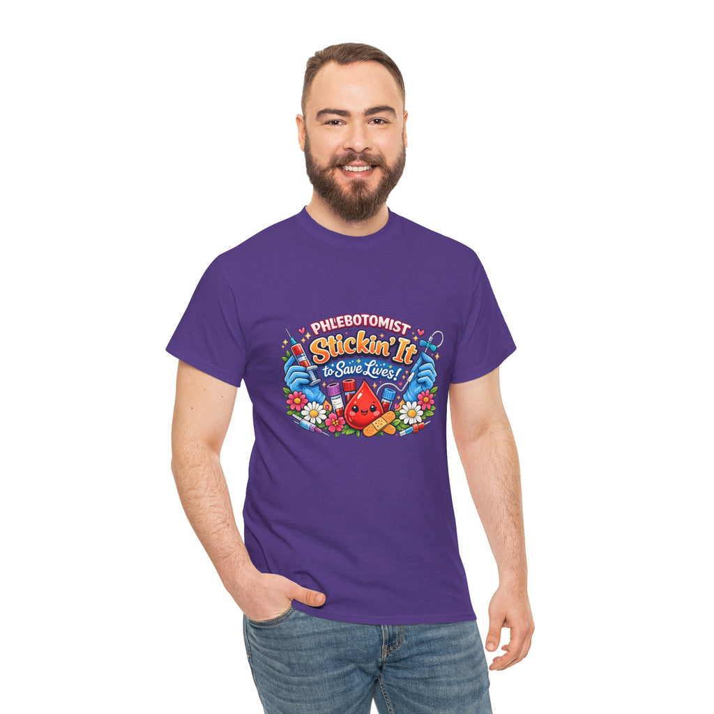Phlebotomy 'Stickin It' T-Shirt — Funny Phlebotomist Tee