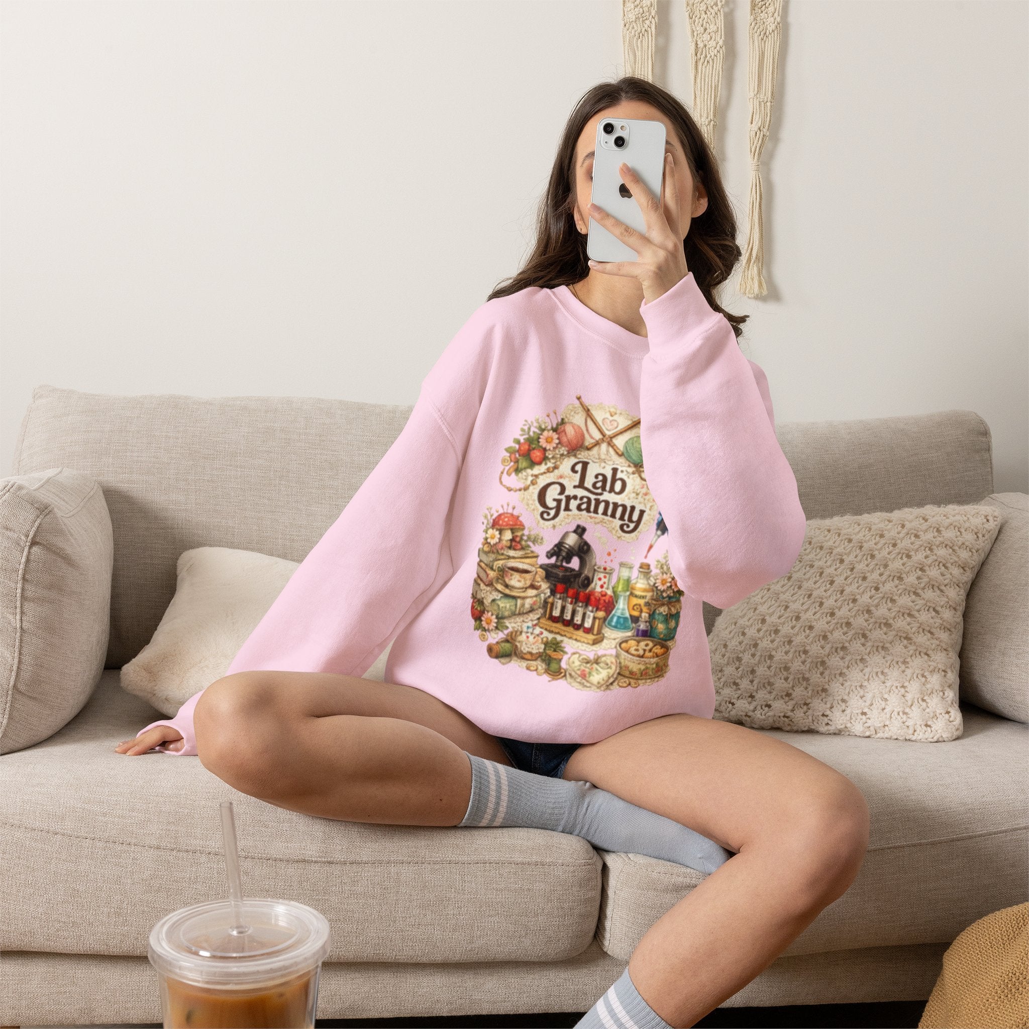 Lab Granny-Unisex Heavy Blend™ Crewneck Sweatshirt