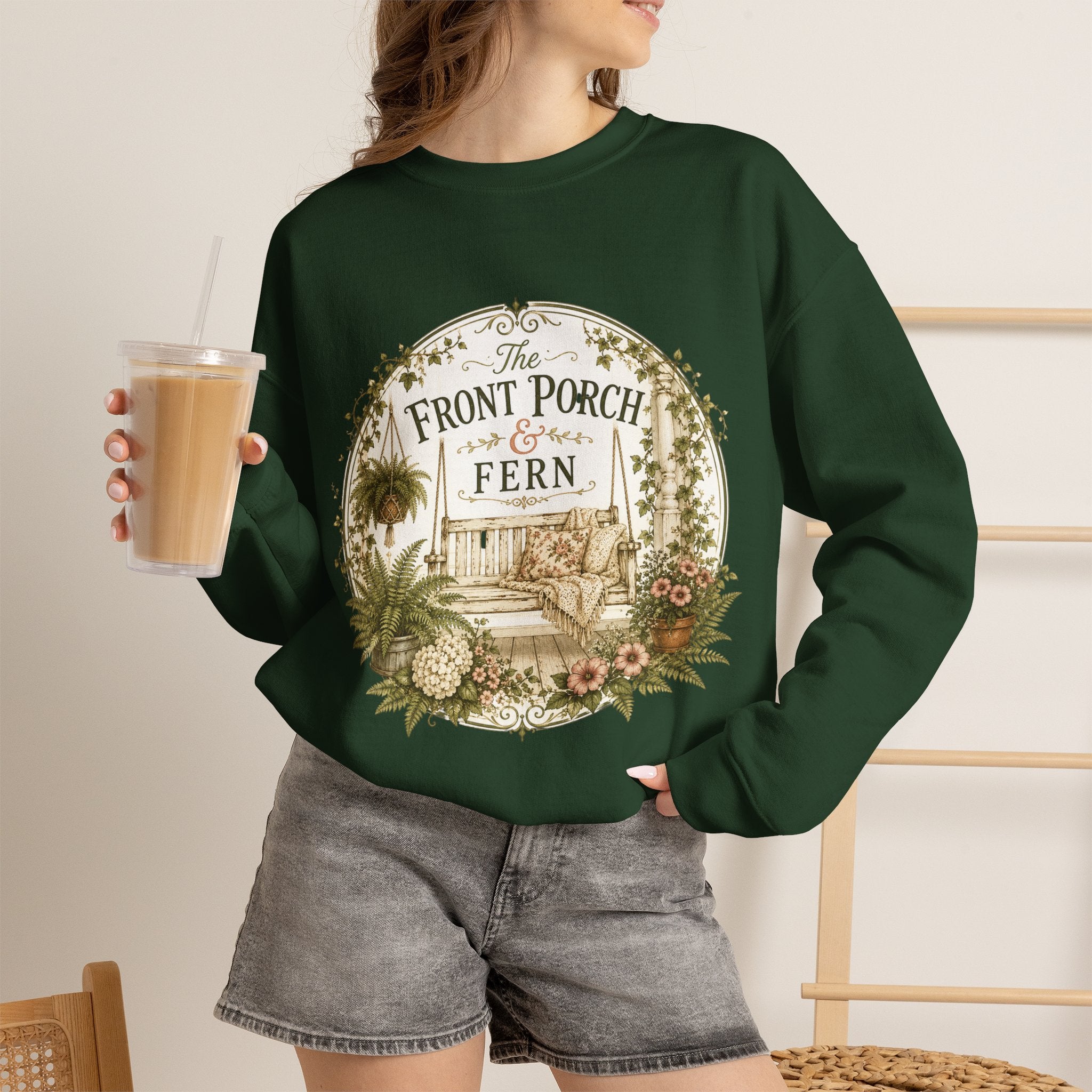 The Front Porch & Fern-Unisex Heavy Blend™ Crewneck Sweatshirt