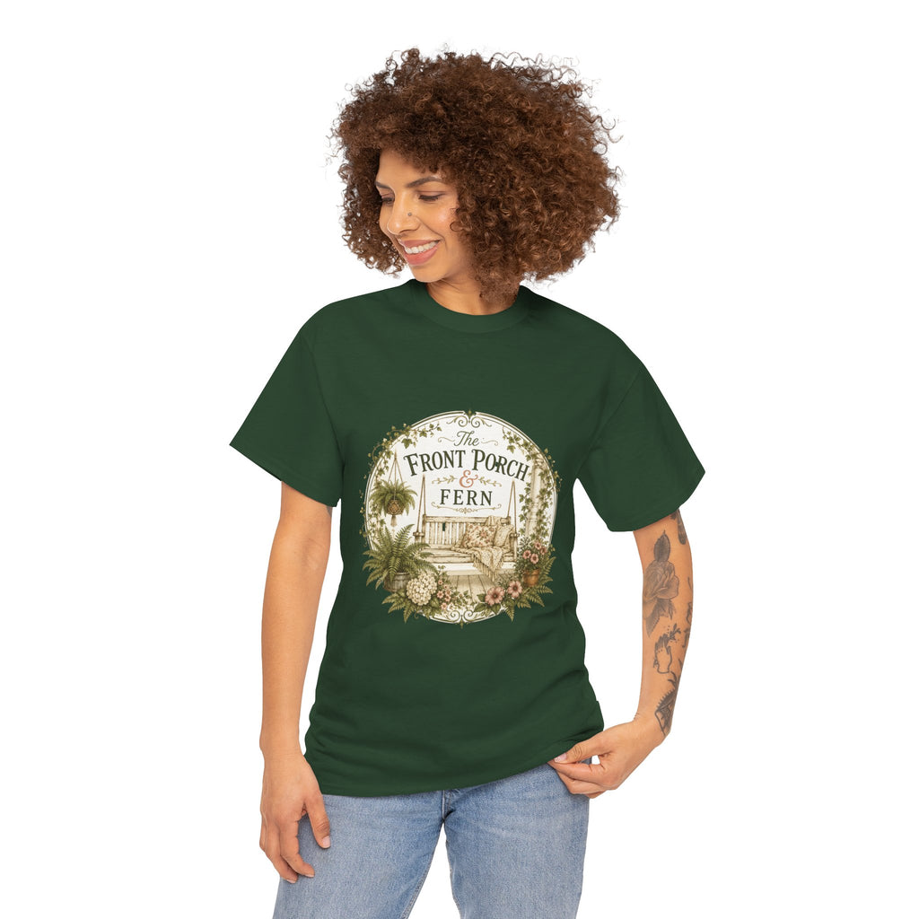 The Front Porch & Fern-Unisex Heavy Cotton Tee