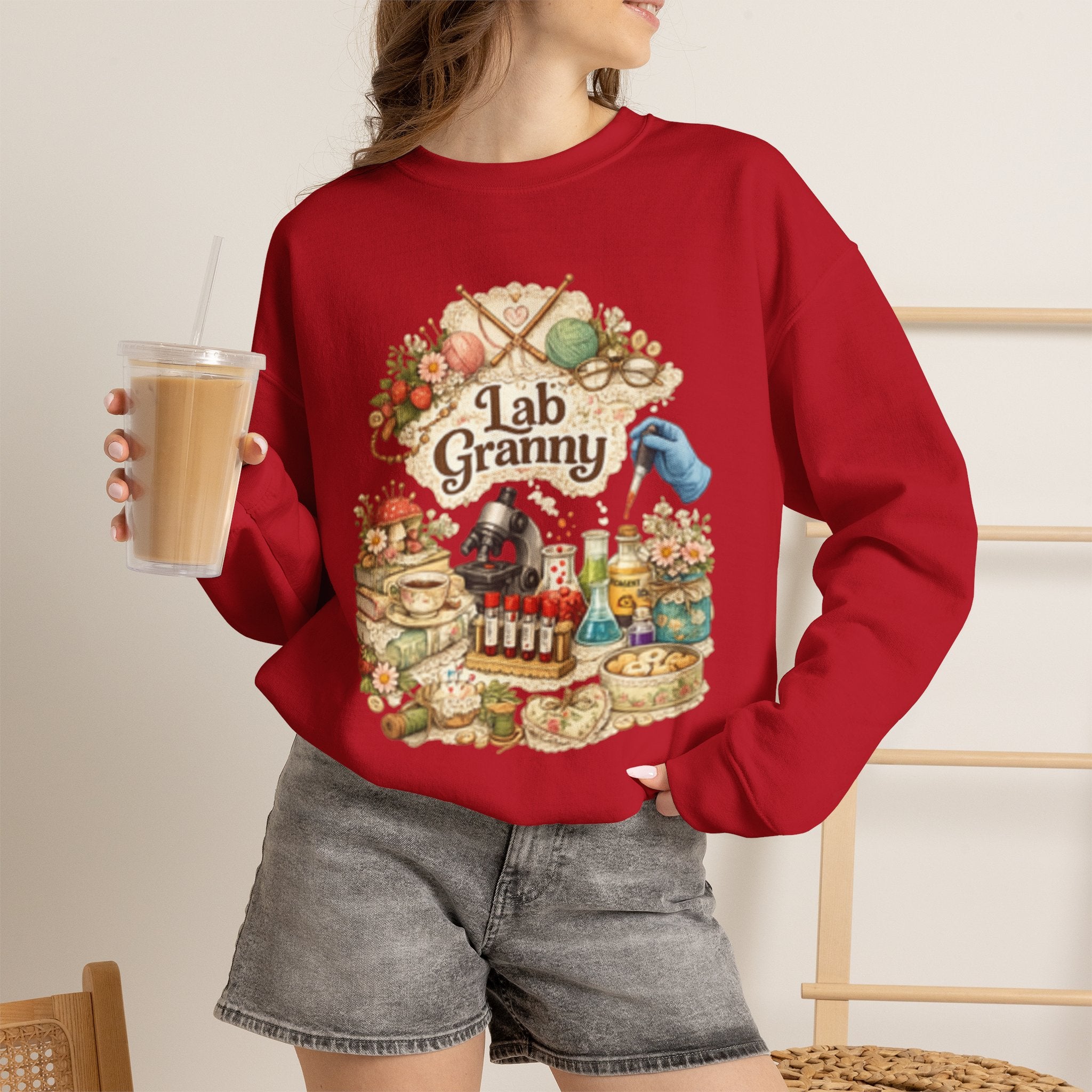 Lab Granny-Unisex Heavy Blend™ Crewneck Sweatshirt