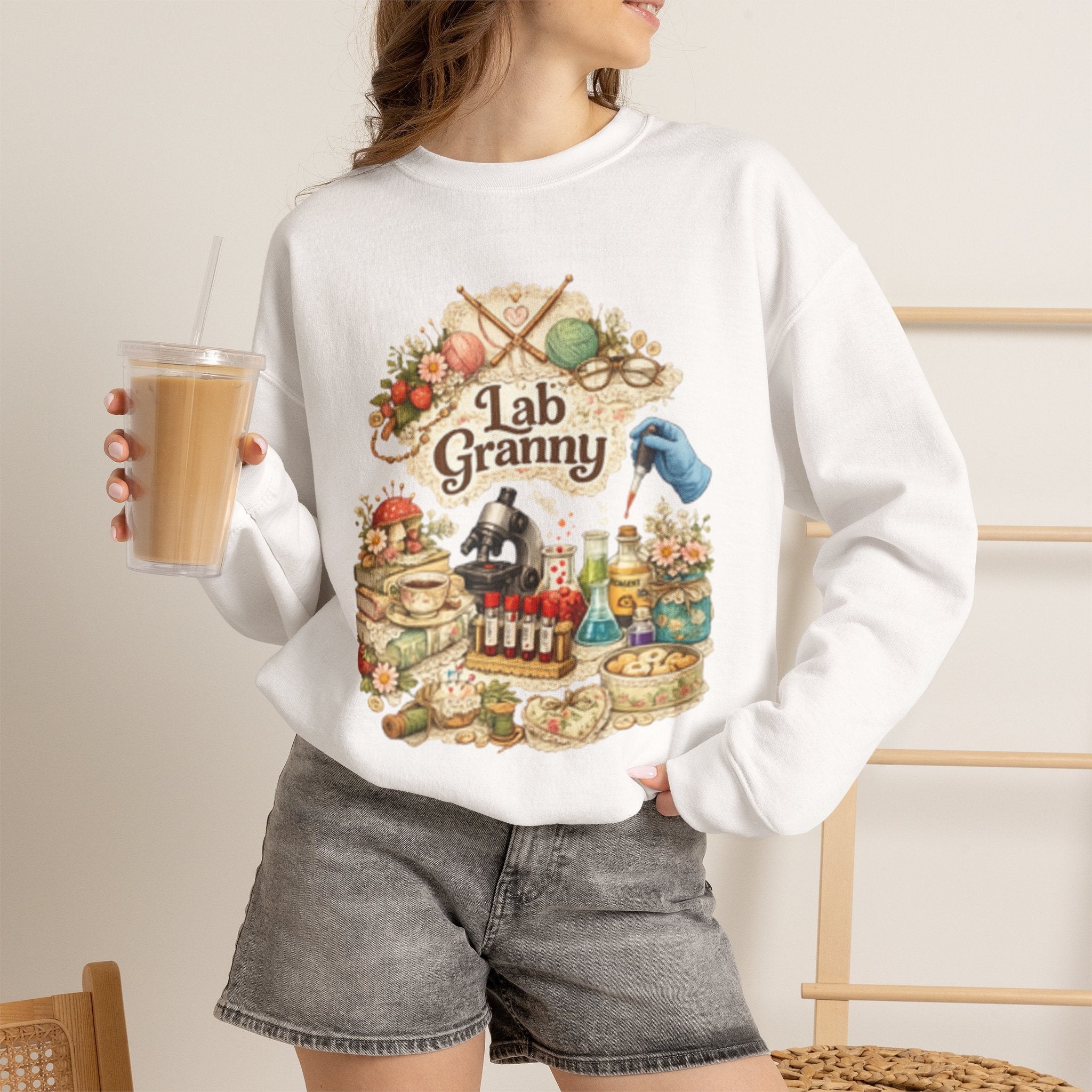 Lab Granny-Unisex Heavy Blend™ Crewneck Sweatshirt
