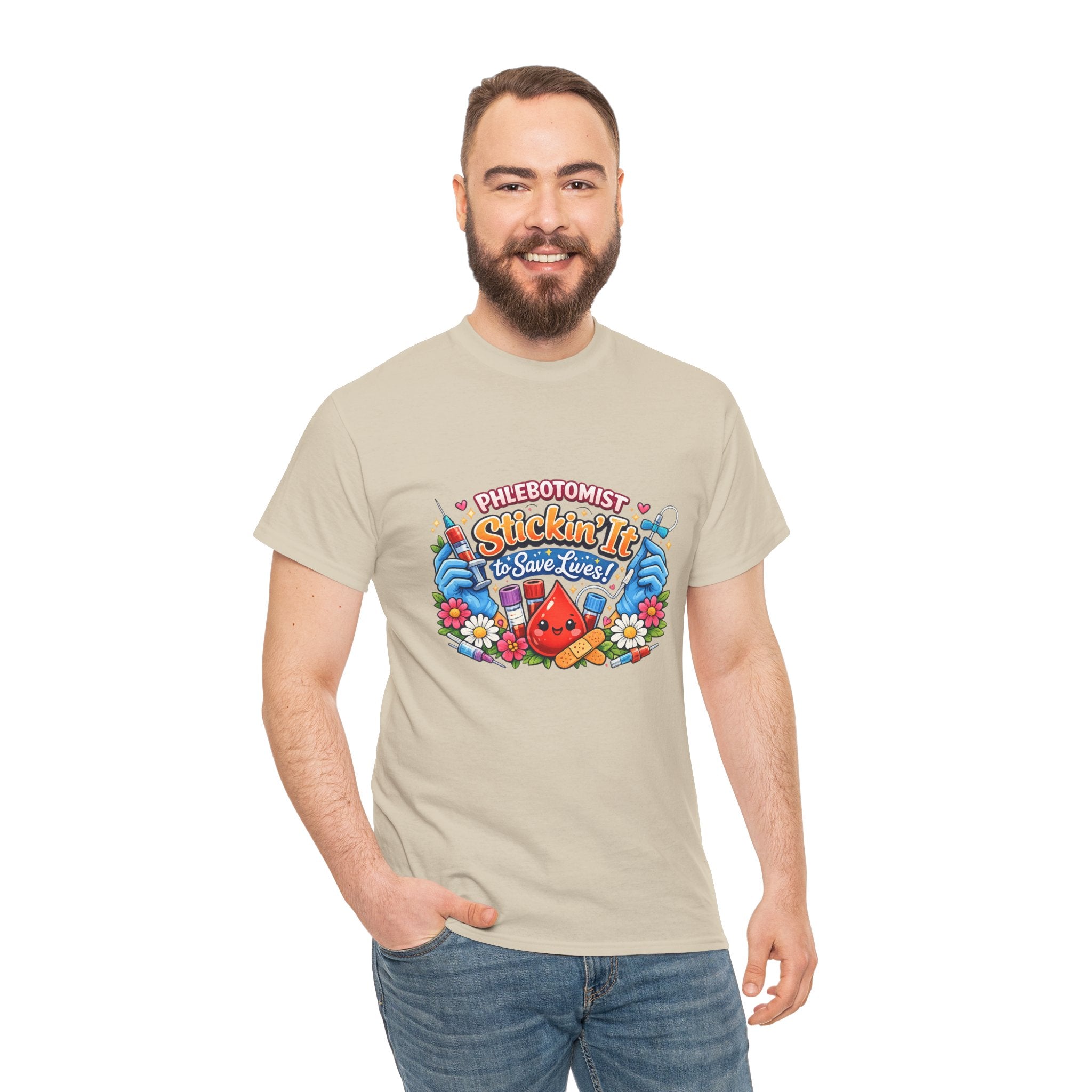 Phlebotomy 'Stickin It' T-Shirt — Funny Phlebotomist Tee