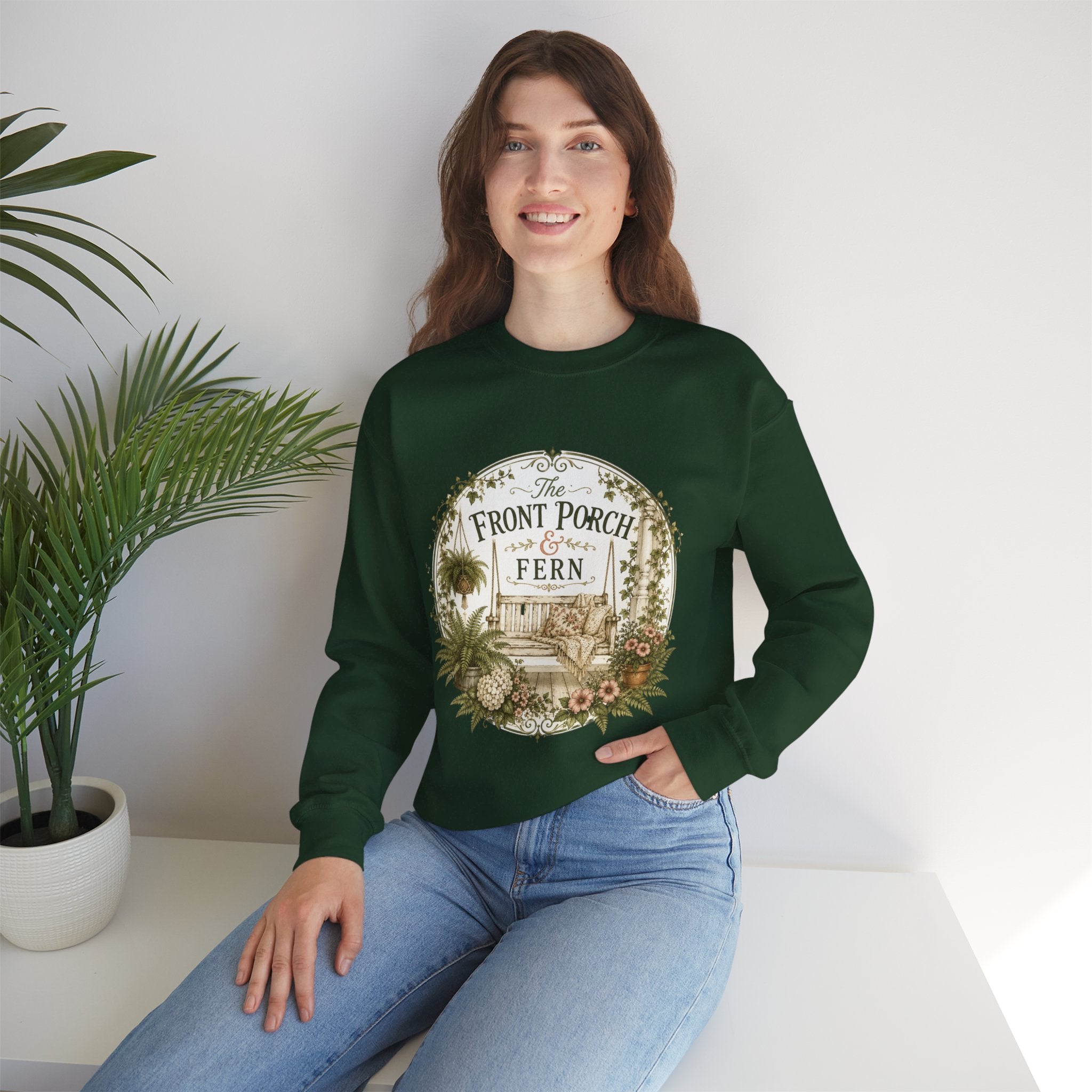 The Front Porch & Fern-Unisex Heavy Blend™ Crewneck Sweatshirt