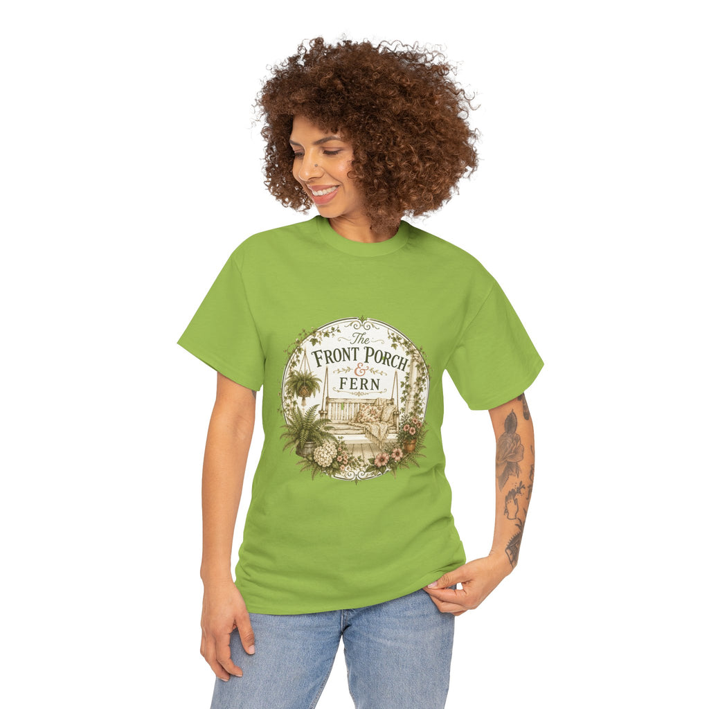 The Front Porch & Fern-Unisex Heavy Cotton Tee