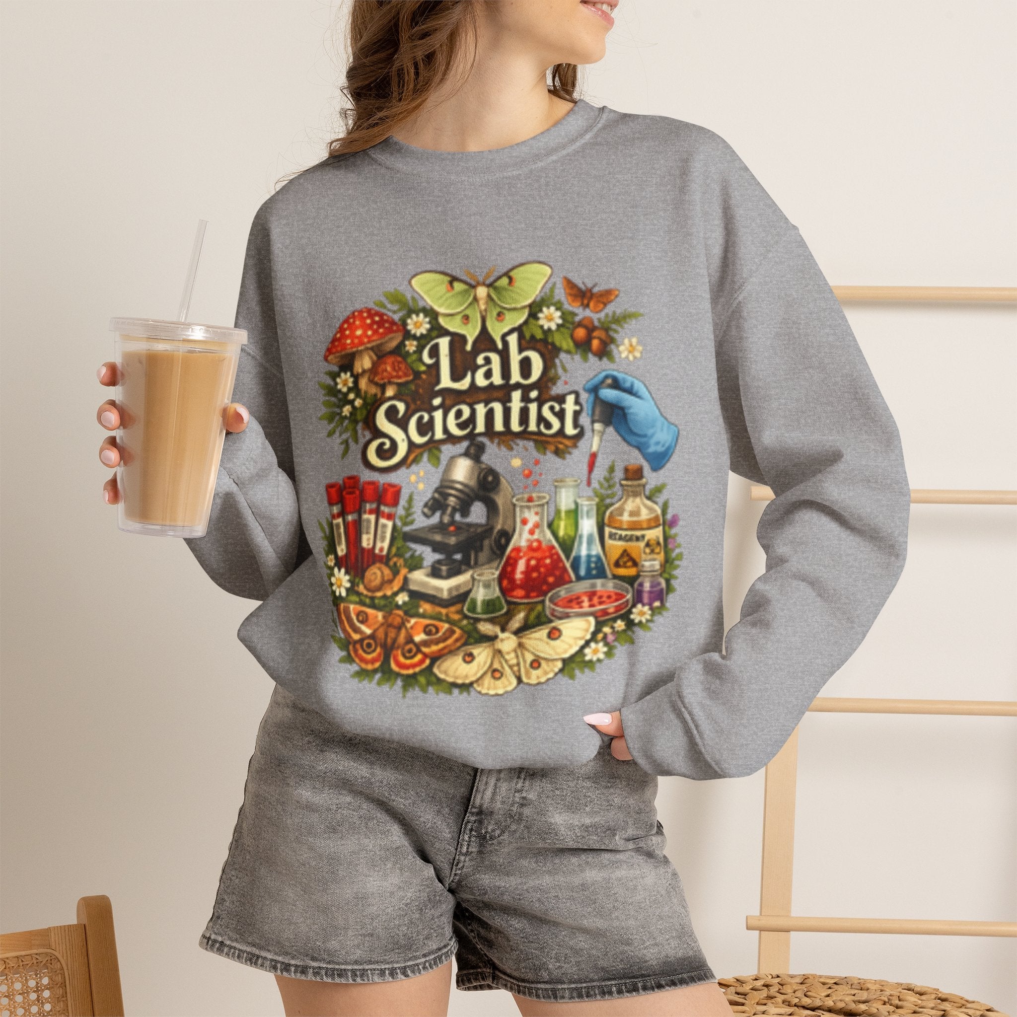 Lab Scientists-Unisex Heavy Blend™ Crewneck Sweatshirt