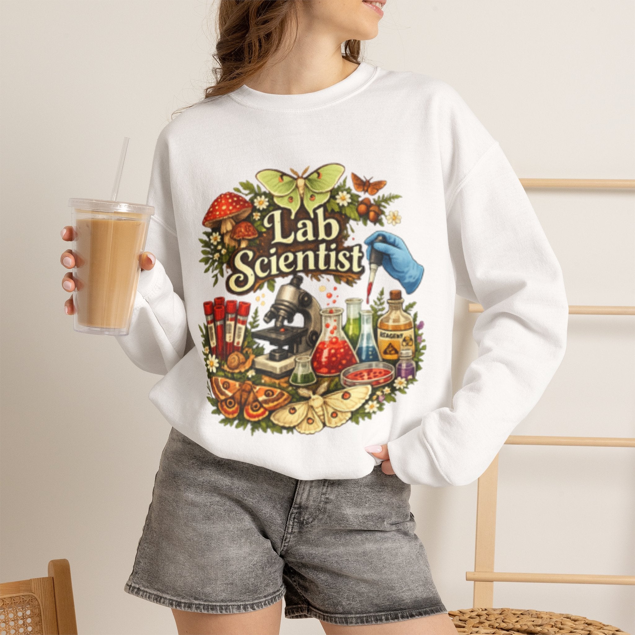 Lab Scientists-Unisex Heavy Blend™ Crewneck Sweatshirt