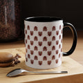 Strawberry Kiss Accent Coffee Mug — Cute Strawberry with Bow & Kiss Lips (11oz)