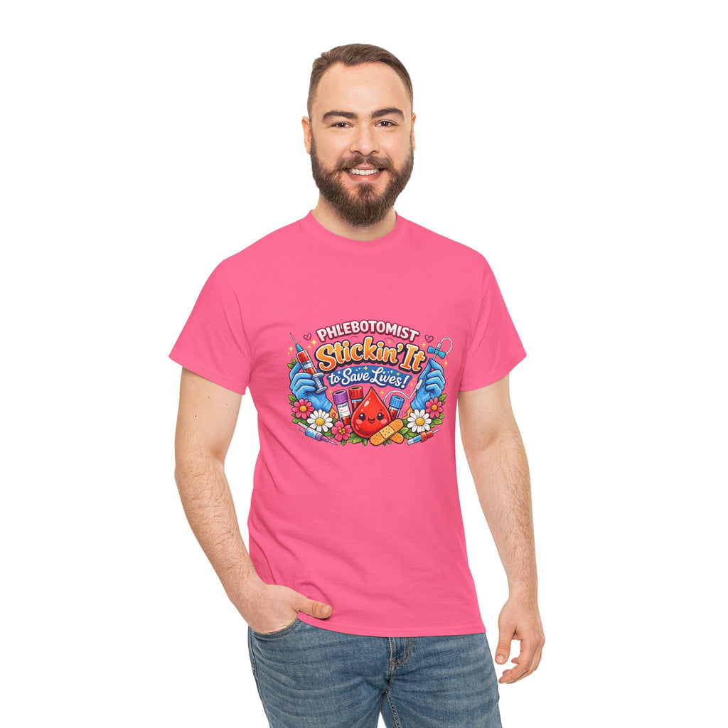 Phlebotomy 'Stickin It' T-Shirt — Funny Phlebotomist Tee