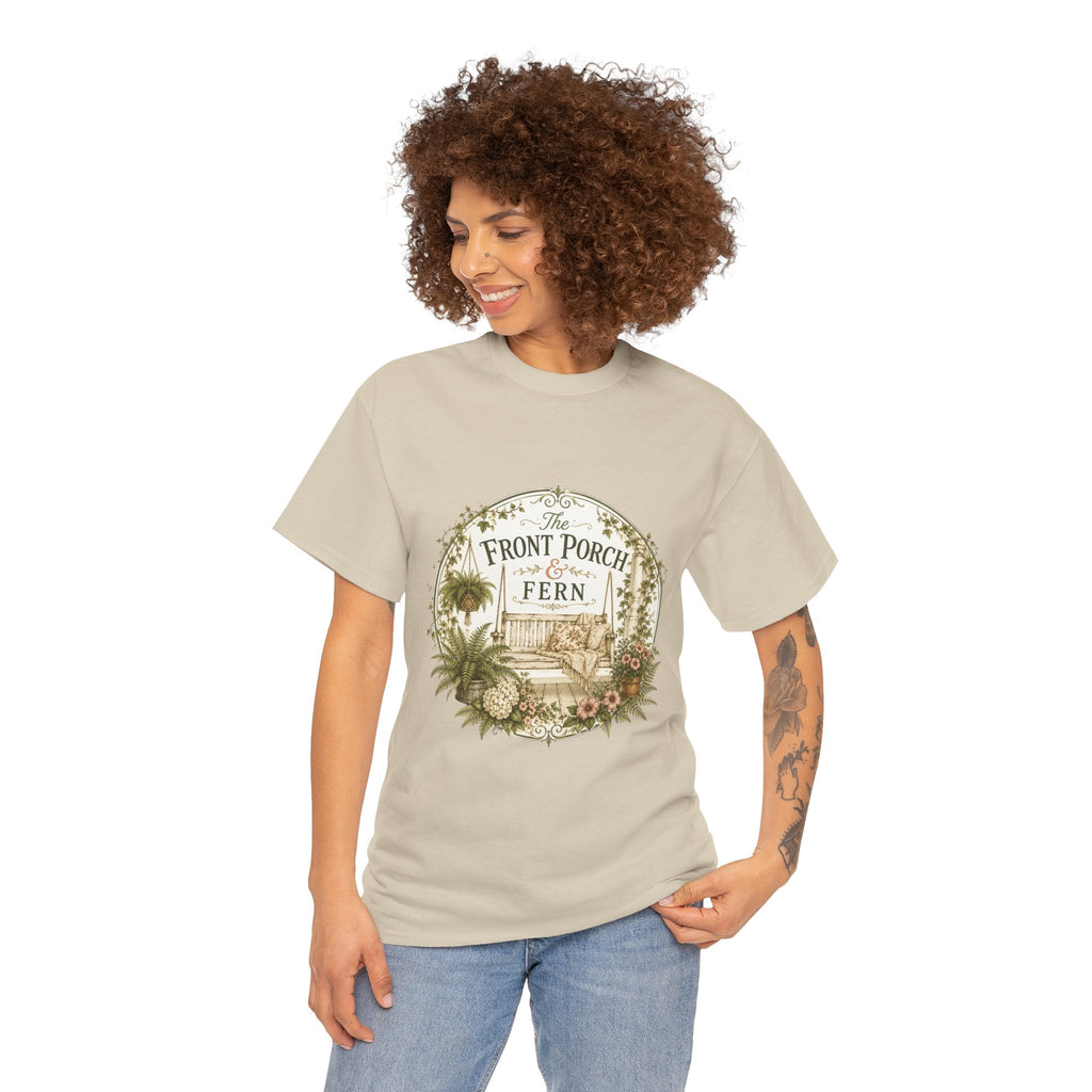 The Front Porch & Fern-Unisex Heavy Cotton Tee