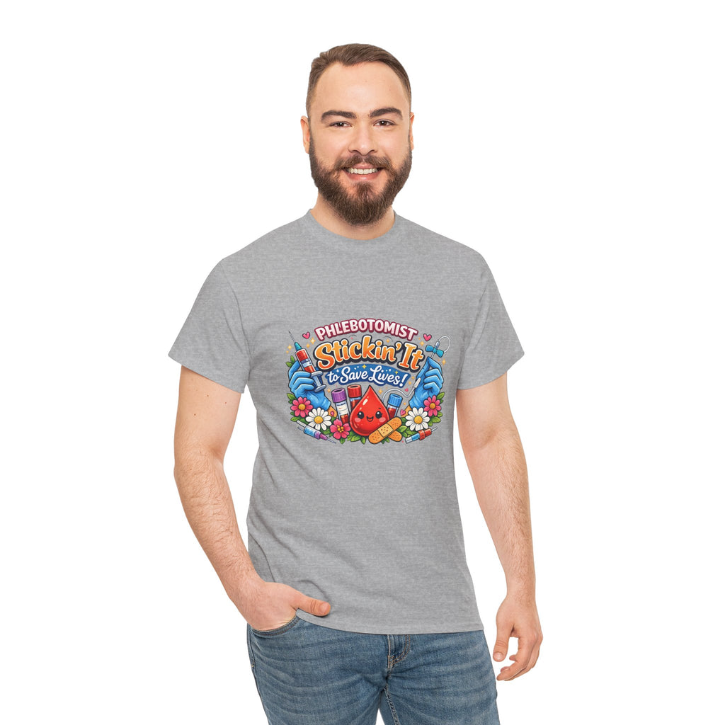 Phlebotomy 'Stickin It' T-Shirt — Funny Phlebotomist Tee