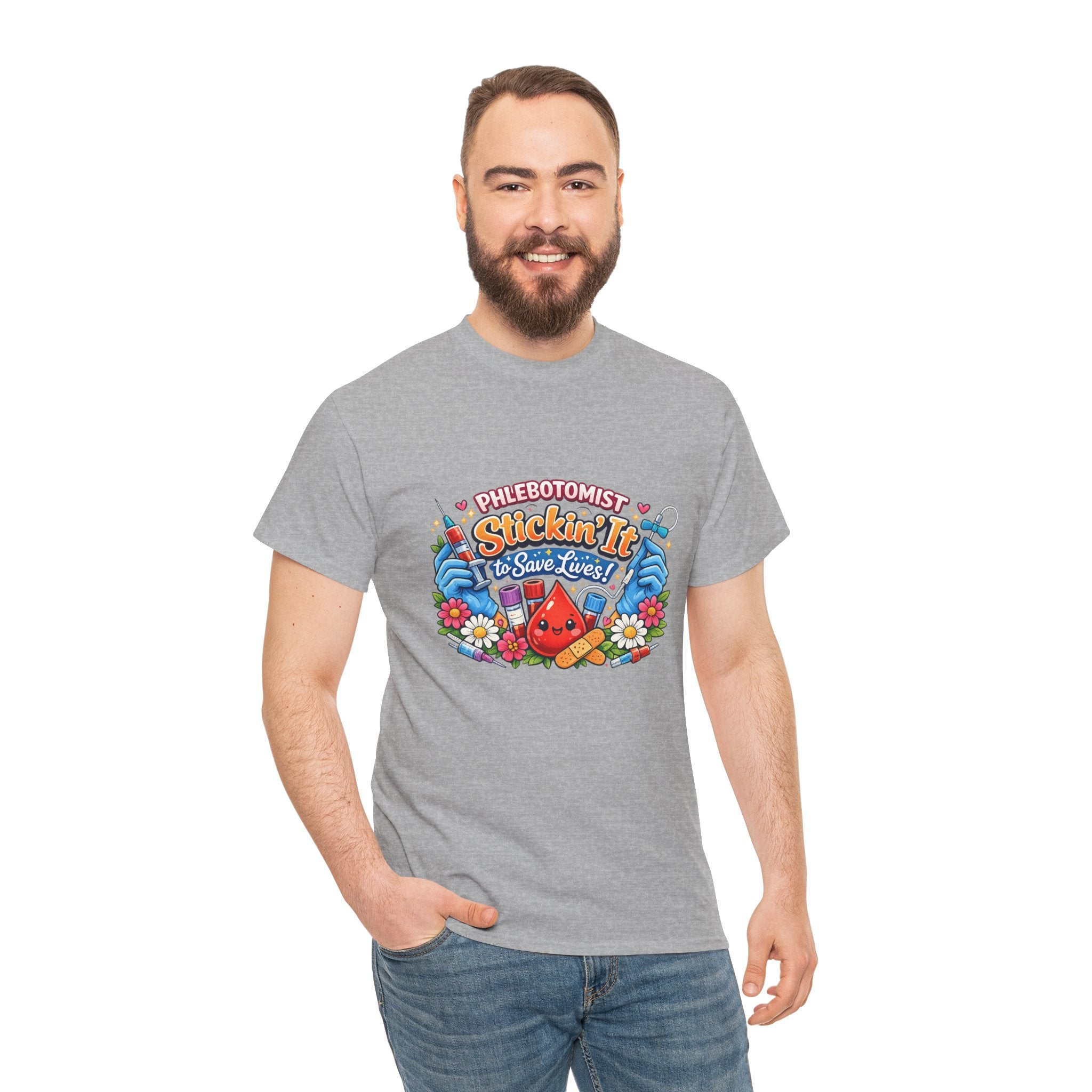 Phlebotomy 'Stickin It' T-Shirt — Funny Phlebotomist Tee