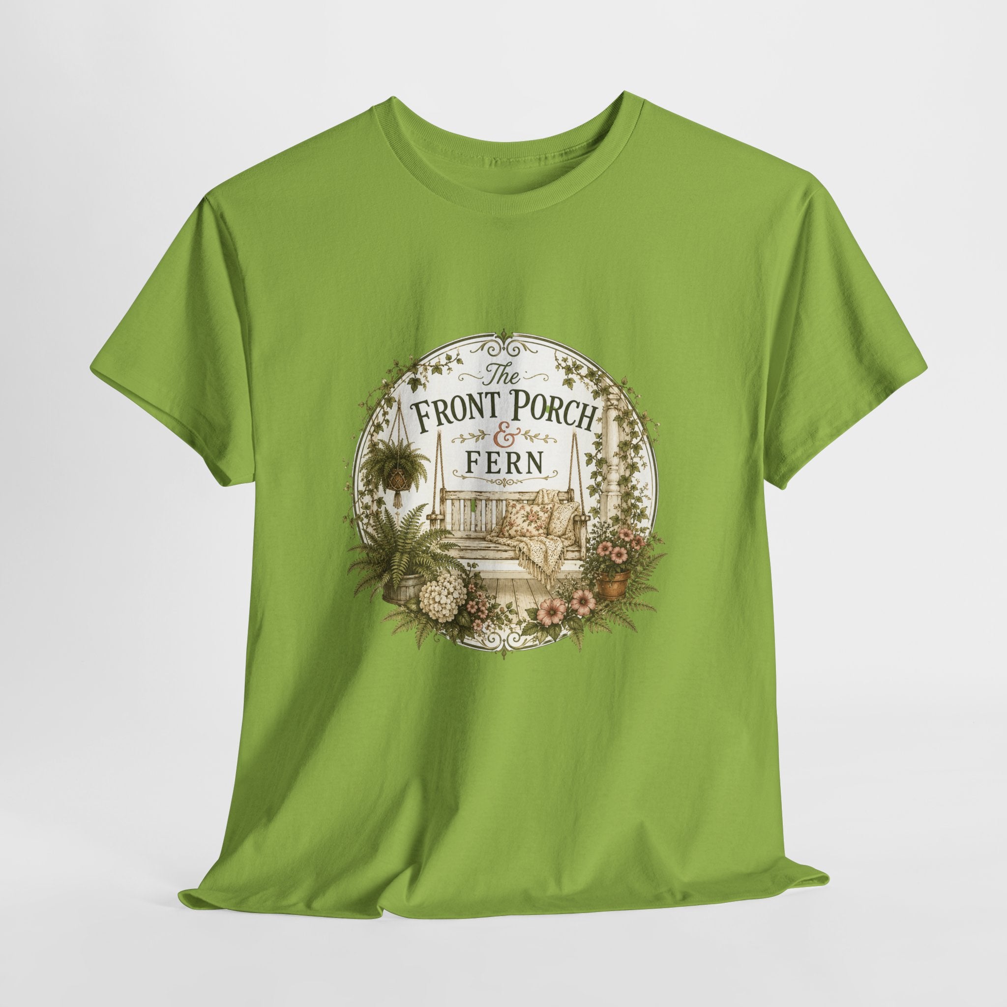 The Front Porch & Fern-Unisex Heavy Cotton Tee