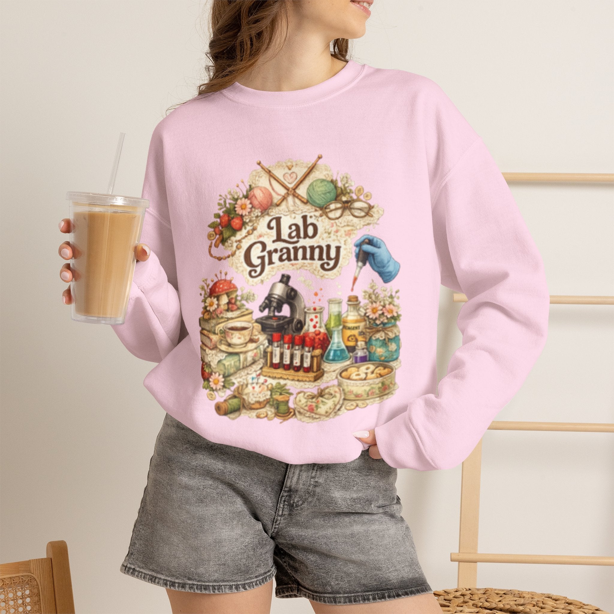Lab Granny-Unisex Heavy Blend™ Crewneck Sweatshirt