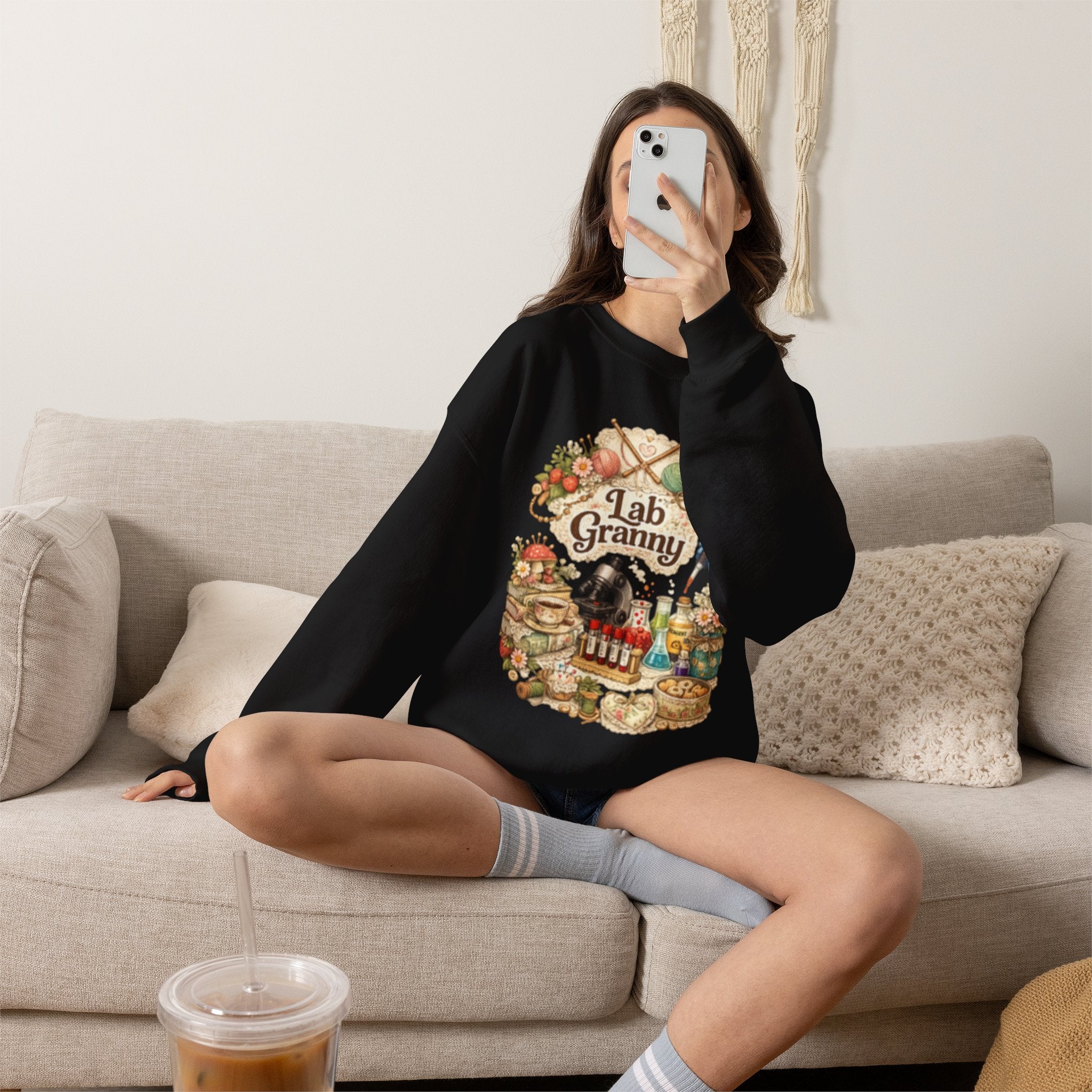 Lab Granny-Unisex Heavy Blend™ Crewneck Sweatshirt