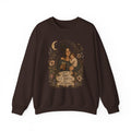 Motherhood Crewneck Sweatshirt — "Fueled by Love, Iced Coffee & a Tiny Human" Vintage Floral