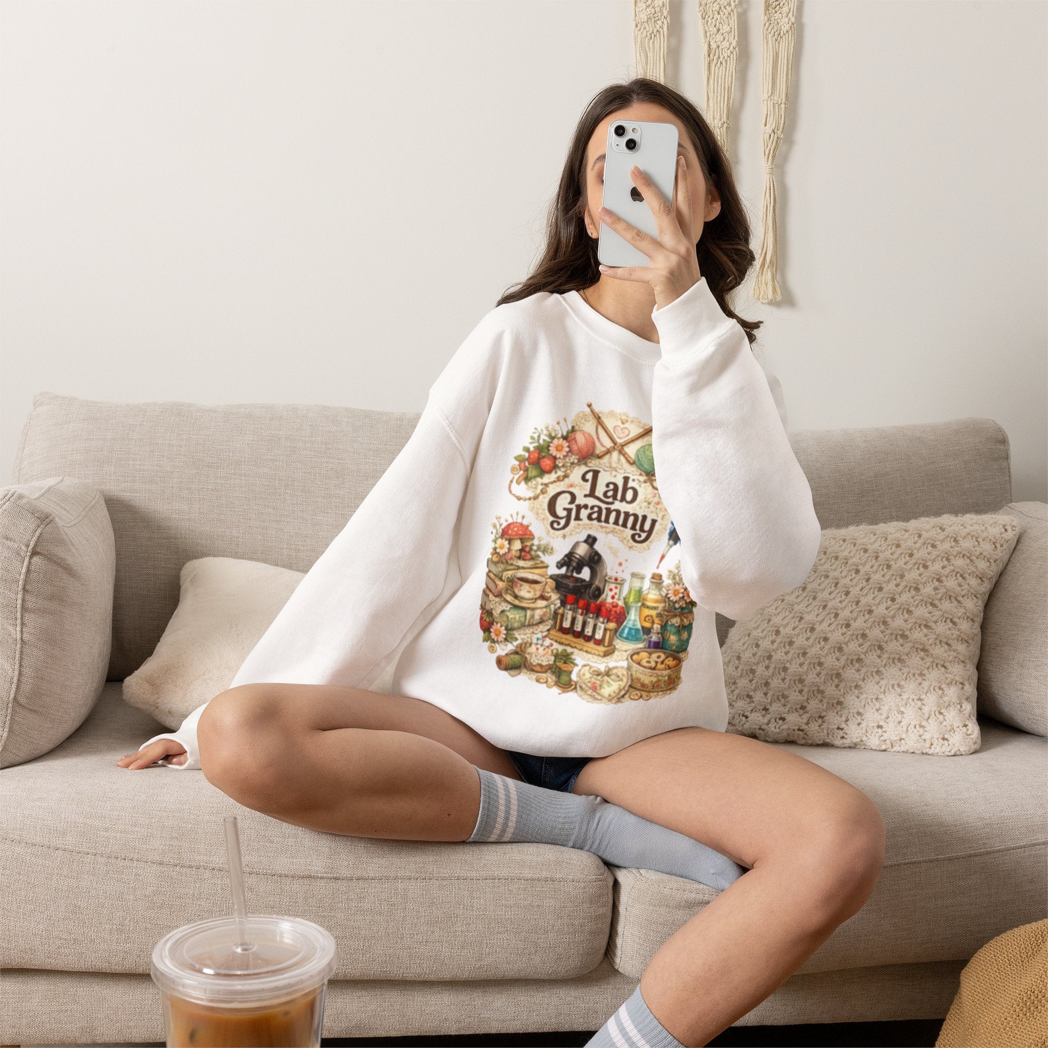 Lab Granny-Unisex Heavy Blend™ Crewneck Sweatshirt