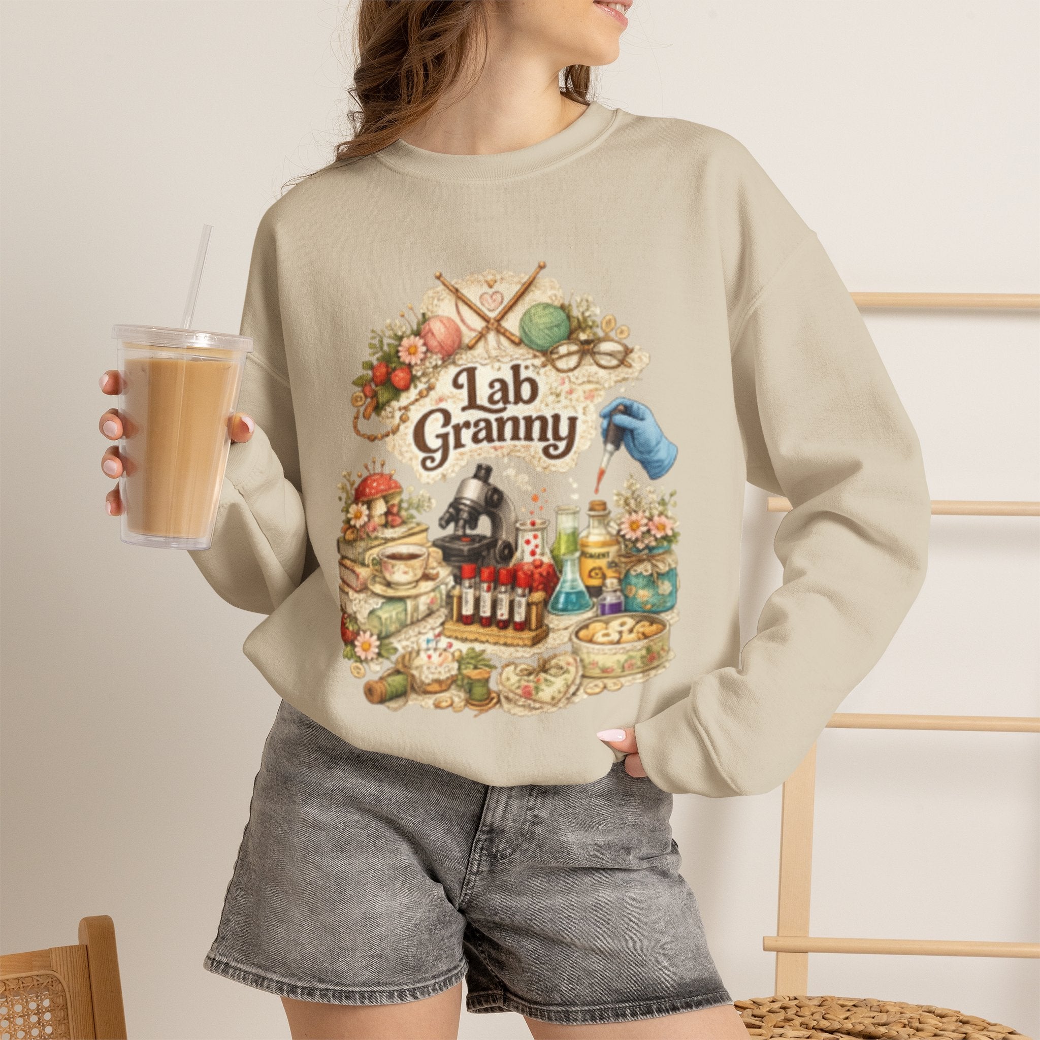 Lab Granny-Unisex Heavy Blend™ Crewneck Sweatshirt