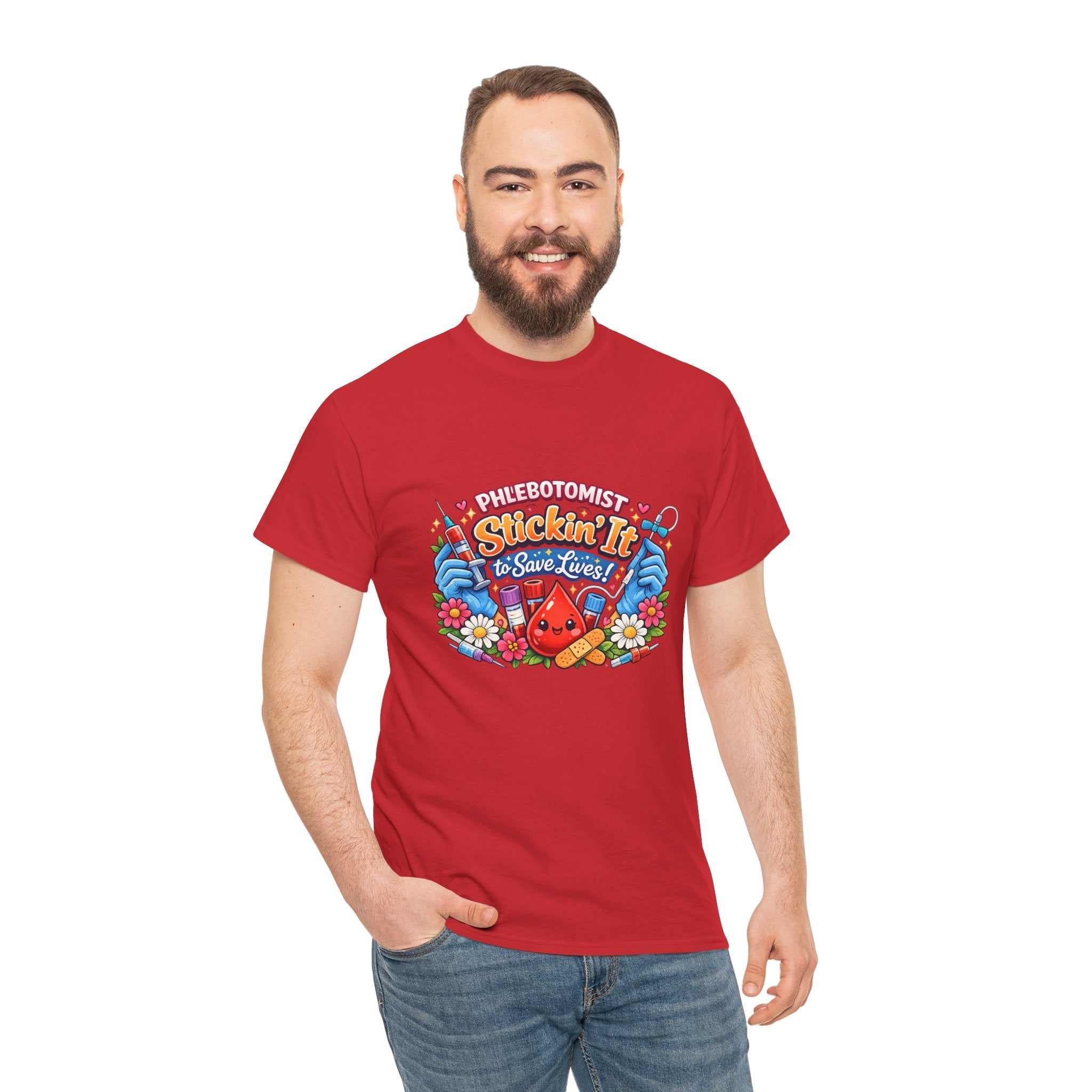 Phlebotomy 'Stickin It' T-Shirt — Funny Phlebotomist Tee