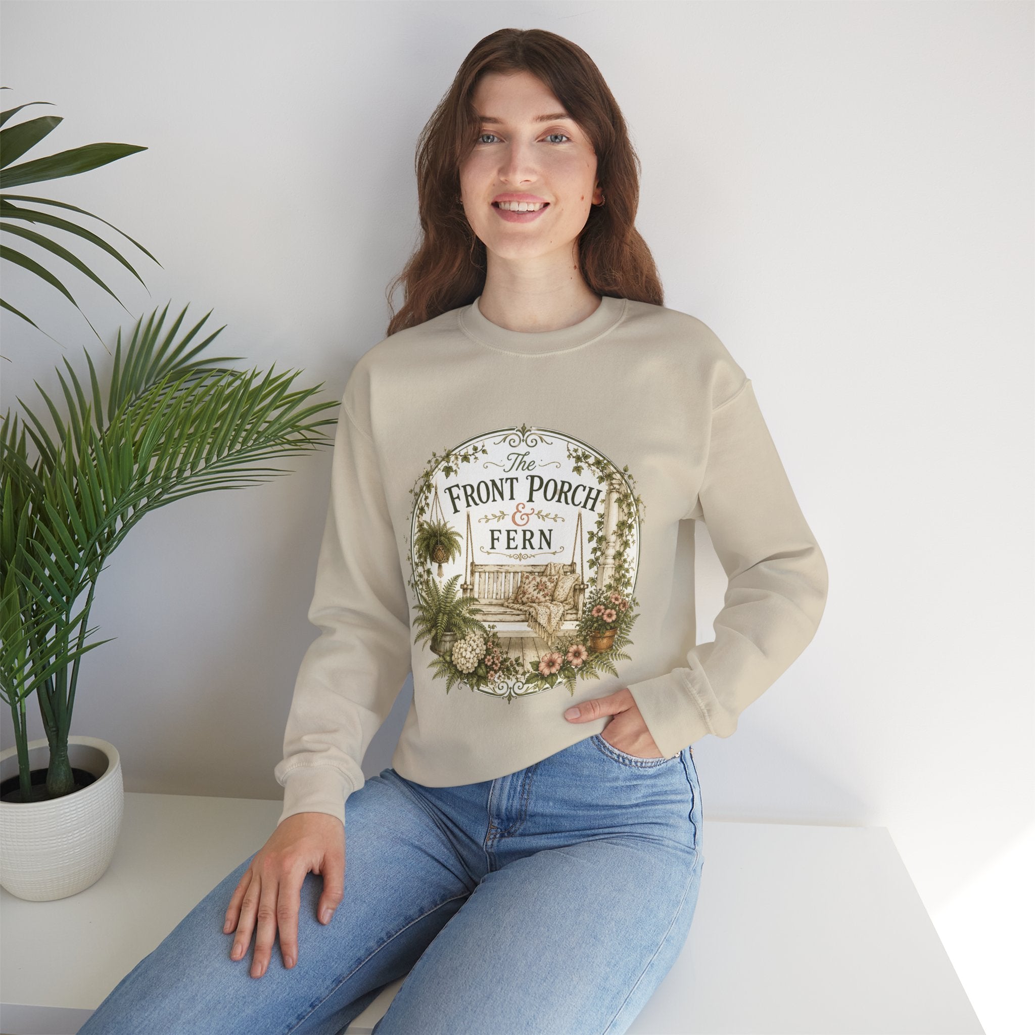 The Front Porch & Fern-Unisex Heavy Blend™ Crewneck Sweatshirt