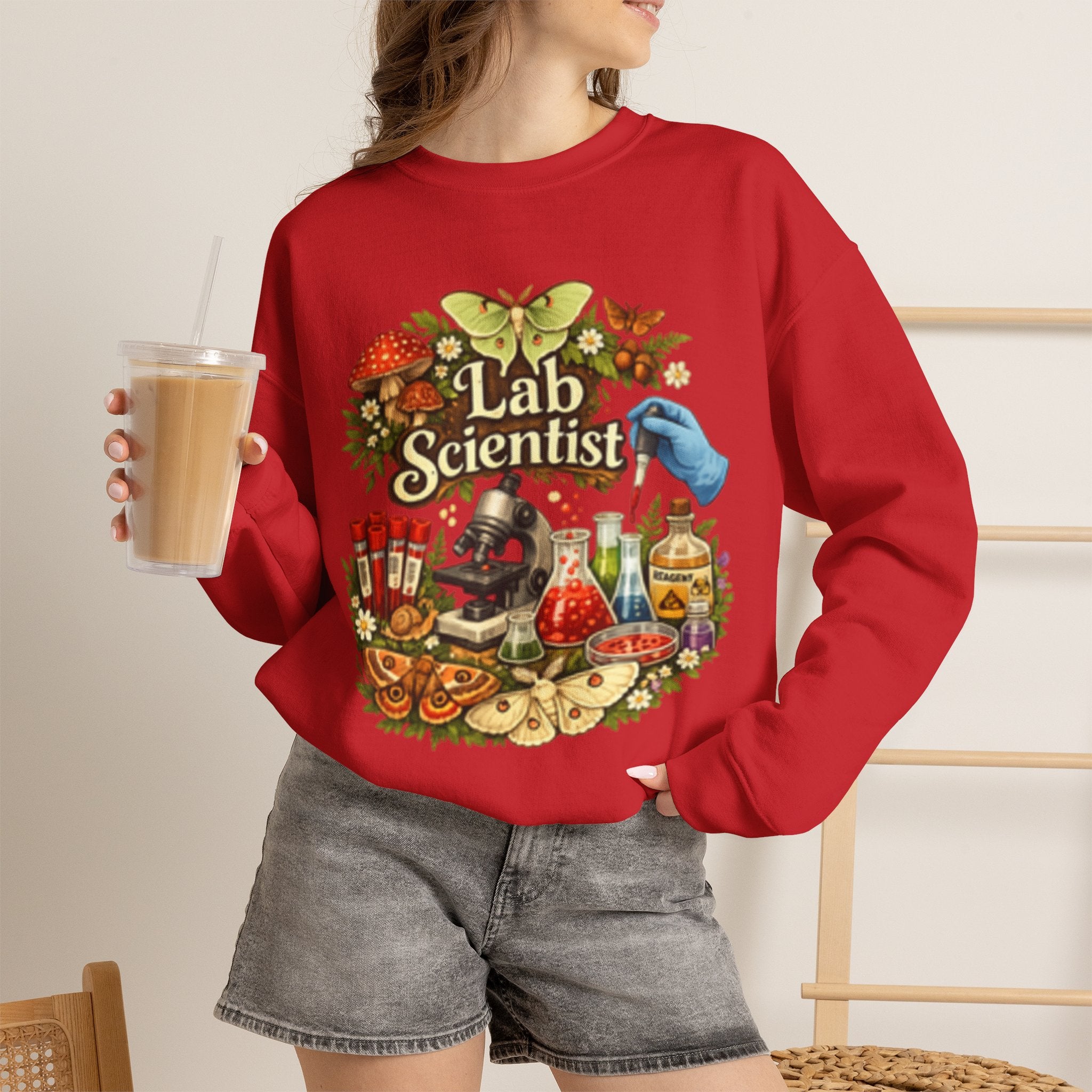 Lab Scientists-Unisex Heavy Blend™ Crewneck Sweatshirt