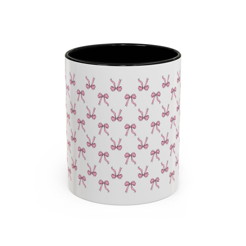Pink Bows Accent Coffee Mug (11oz)