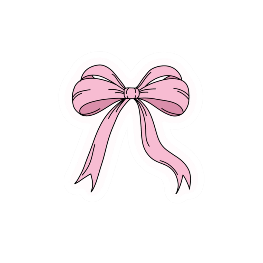 Pink Bow-Cut Stickers