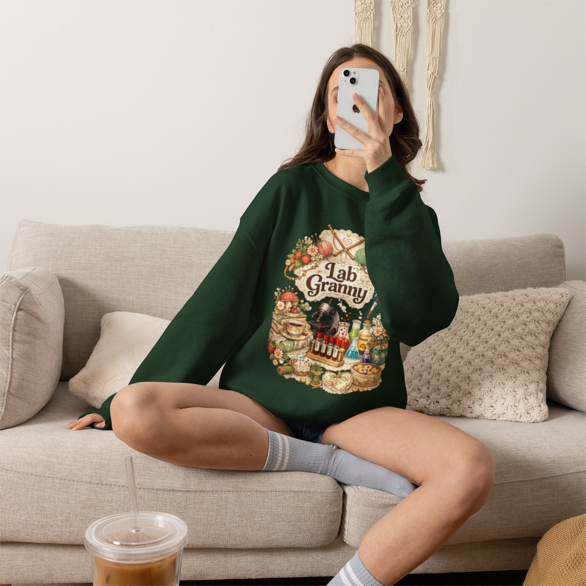 Lab Granny-Unisex Heavy Blend™ Crewneck Sweatshirt
