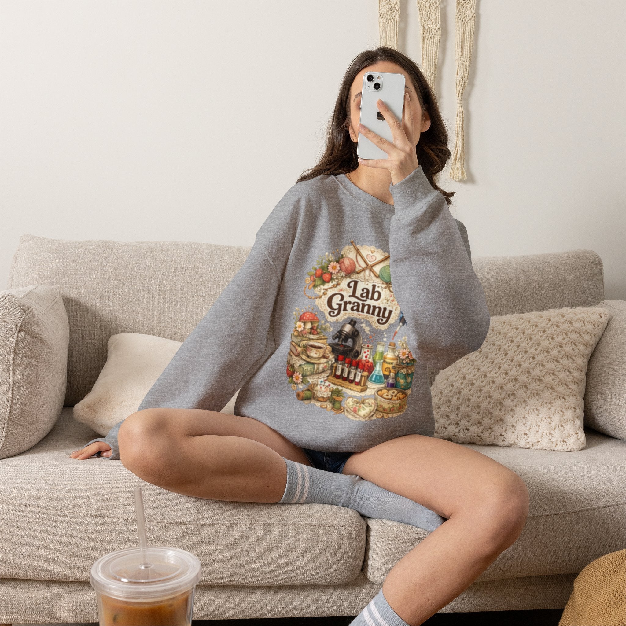 Lab Granny-Unisex Heavy Blend™ Crewneck Sweatshirt