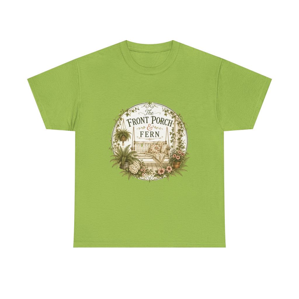 The Front Porch & Fern-Unisex Heavy Cotton Tee