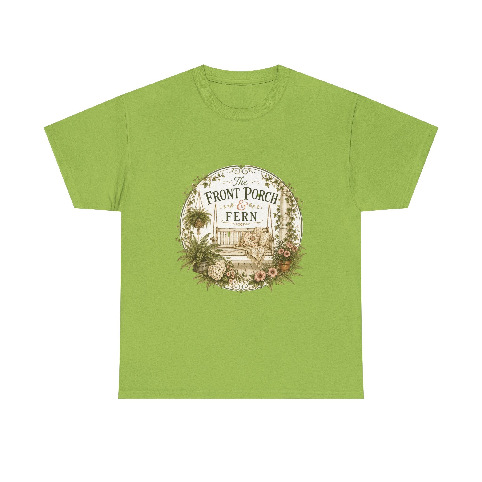 The Front Porch & Fern-Unisex Heavy Cotton Tee