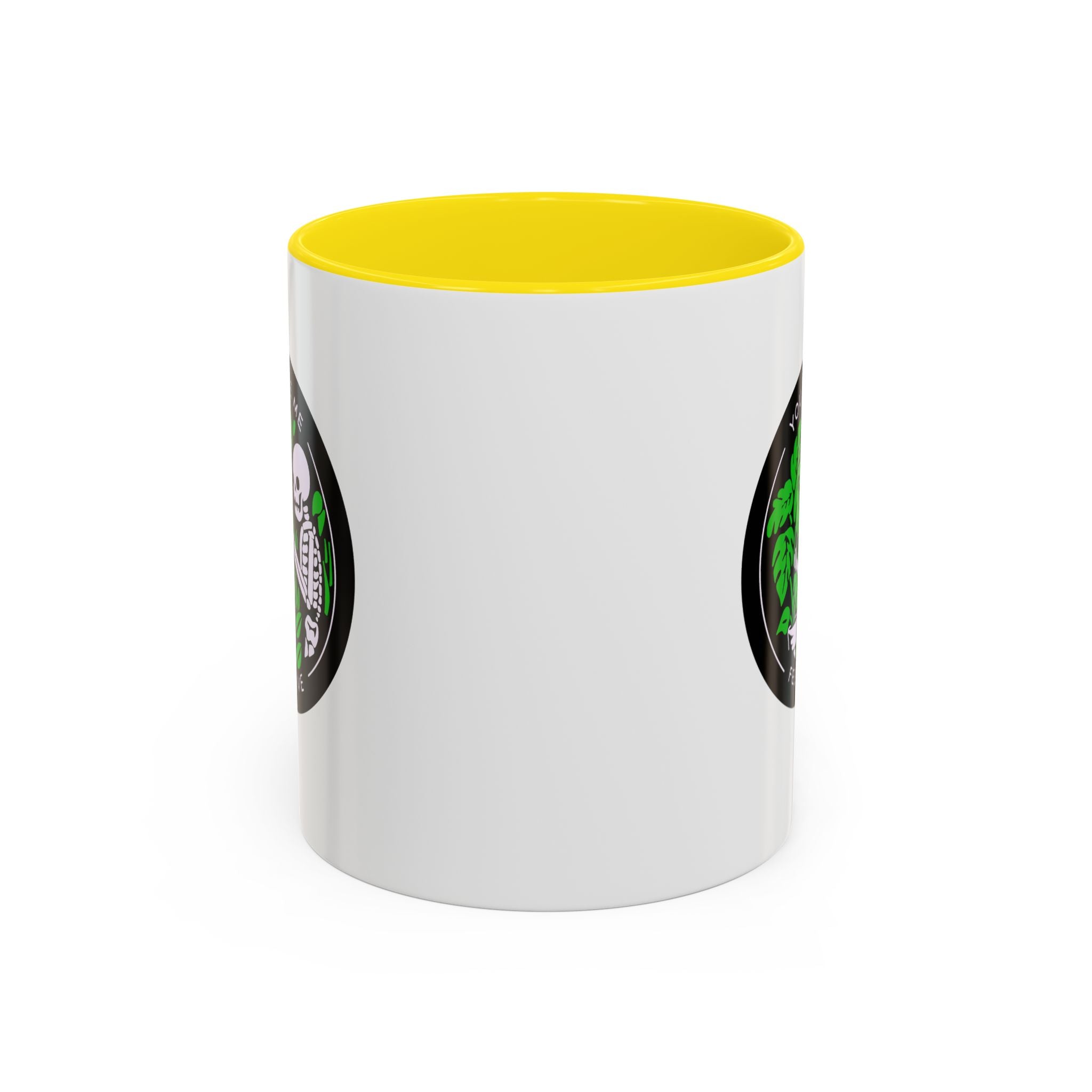 You Make Me Feel Alive Skeleton Watering Plants Accent Coffee Mug