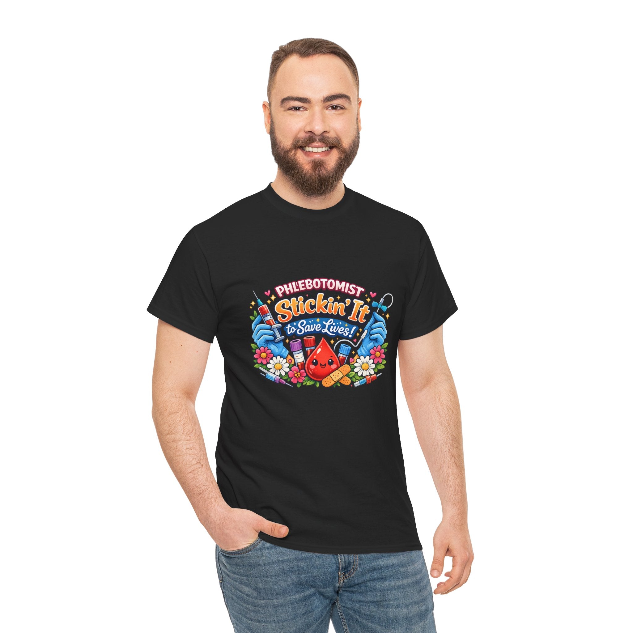 Phlebotomy 'Stickin It' T-Shirt — Funny Phlebotomist Tee
