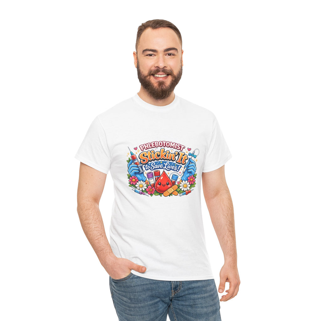 Phlebotomy 'Stickin It' T-Shirt — Funny Phlebotomist Tee
