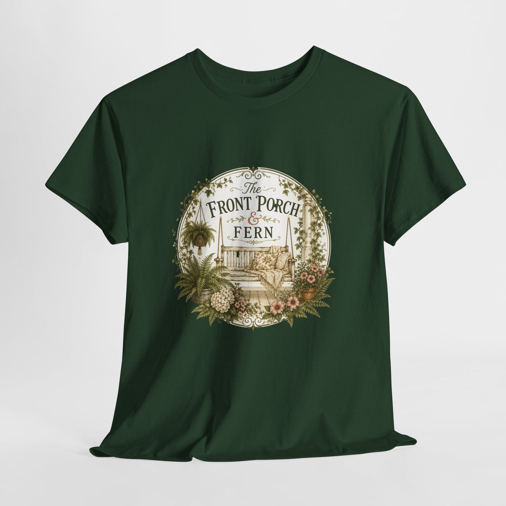 The Front Porch & Fern-Unisex Heavy Cotton Tee